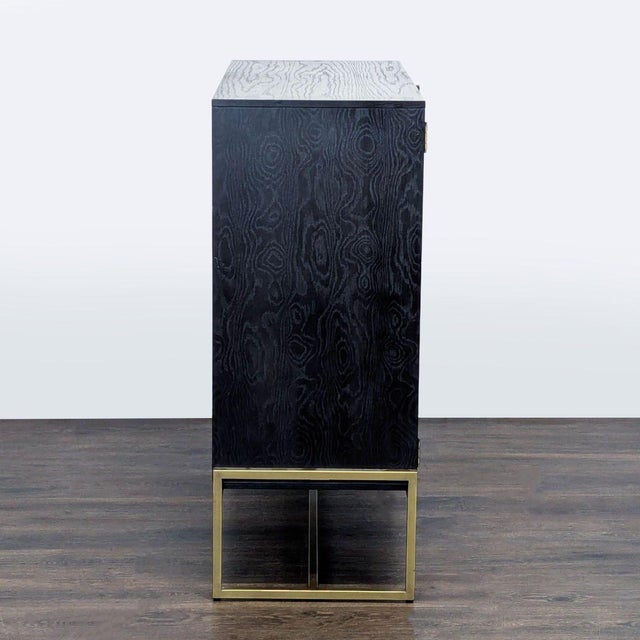 2010s Article Bar Cabinet on Metal Base For Sale - Image 5 of 12