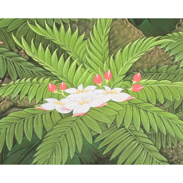 Painting of a Tropical Scene by W. Kuparyadi For Sale In Indianapolis - Image 6 of 8