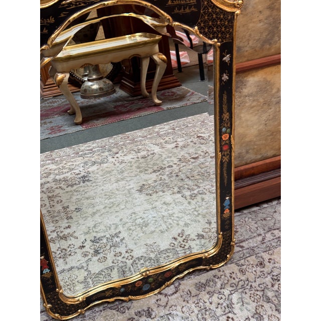 Friedman Brothers Canton Hand-Painted Chinoiserie Mirror For Sale - Image 10 of 12