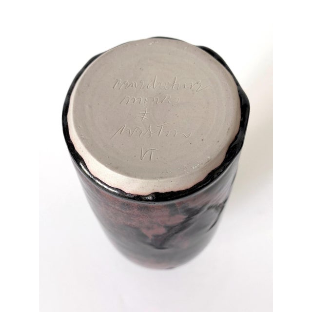 Early Ceramic Vase with Honan Glaze by Brother Thomas Bezanson For Sale - Image 12 of 12
