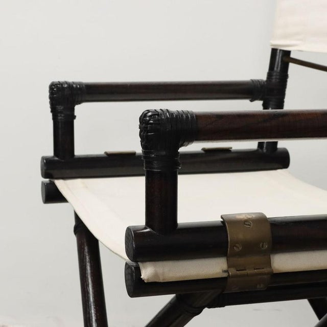 Lyda Levi Fabric Chair from McGuire, 1980s For Sale - Image 5 of 11