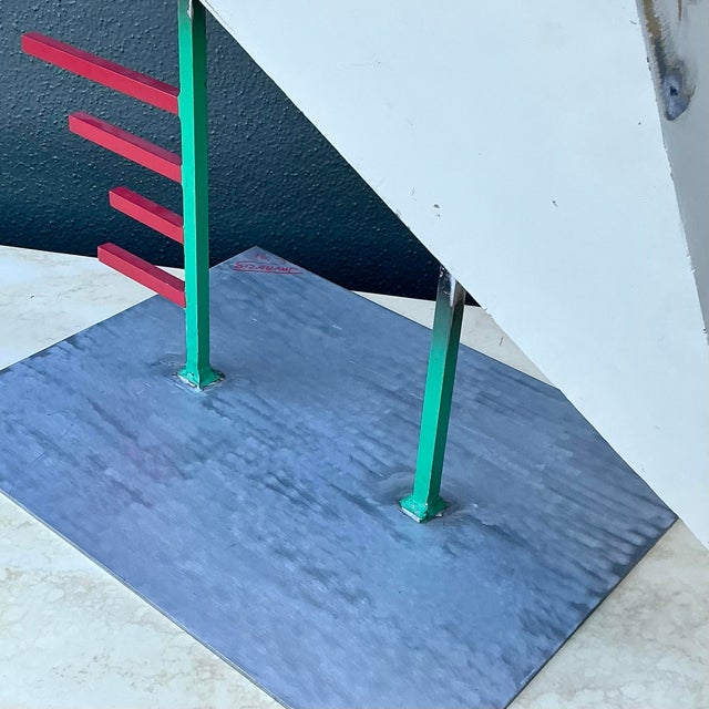 Vintage PostModern Abstract Geometric Sculpture For Sale - Image 9 of 12