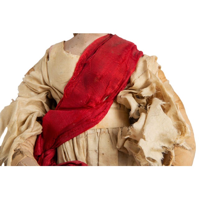 Rare Italian Carved Polychromed Crèche Santos Saint Angel Figurine Ca. 1750 For Sale - Image 6 of 12