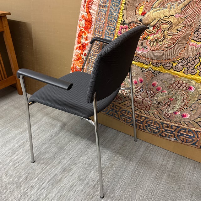 Hightower Modernist Stackable Arm Chair, Orange For Sale - Image 4 of 12