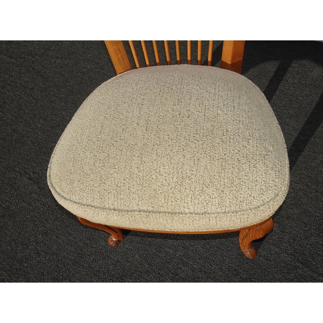 Set of 10 Vintage Mid Century Enkeboll La Condesa Oak Highback Spindle Chairs For Sale - Image 14 of 16