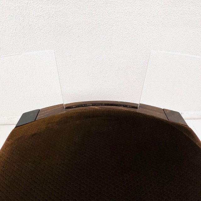 Set of 8 Pietro Costantini Lucite Back Dining Chairs For Sale - Image 12 of 17