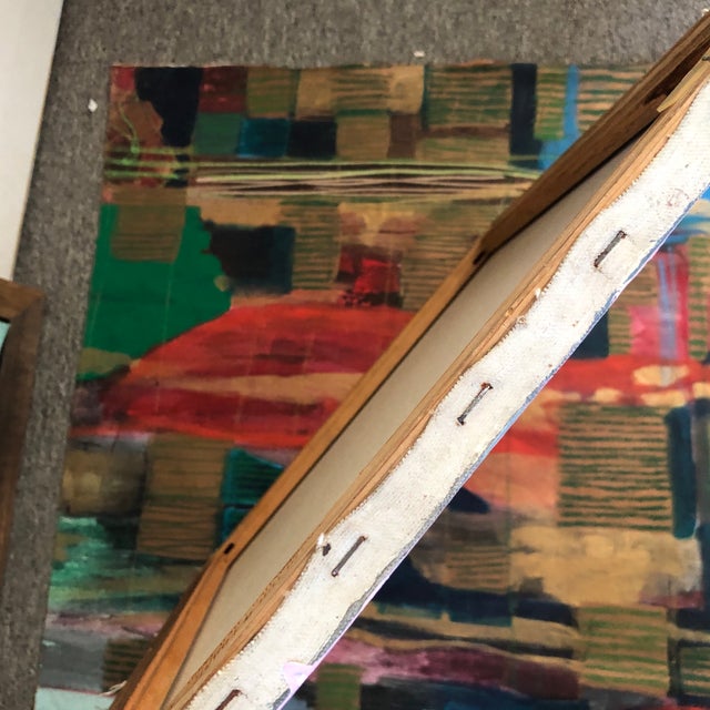 2020s “Pink Color Field” Original Abstract Painting on Canvas by CL Auker For Sale - Image 5 of 6