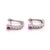 14Kt White Gold Latch Back Earrings with Diamond 0.40 Total Diamond Weight. 1.60 grams total weight