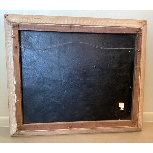 1969 Haitian Village Scene Folk Art Style Painting by Pierre Augustin, Framed For Sale - Image 11 of 12