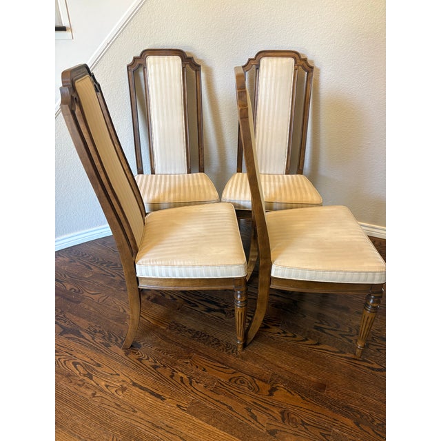 Neoclassical 1980s Ethan Allen Classic Manor Maple Dining Chairs - Set of 4 For Sale - Image 3 of 12
