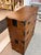 Japanese Vintage Two-Part Japanese Kimono Five Drawer Tansu Dresser. Circa 1960s For Sale - Image 3 of 9