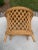 1980s Vintage Oval Rattan Wicker Cane Side Table For Sale - Image 12 of 13