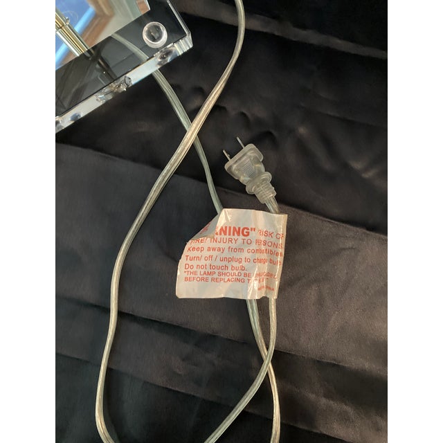 Transparent Early 21st Century Victoria Hagan Glass Table Lamp For Sale - Image 8 of 13