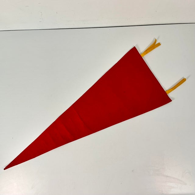 1950s Vintage Americana Boho Chic Rustic Yellowstone Felt Pennant. For Sale - Image 10 of 12