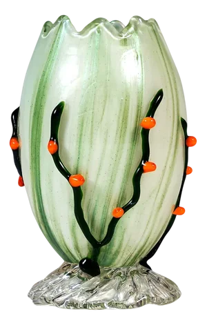 Art Nouveau Egg-Shaped Vase Execution 33 from Loetz, Austria-Hungary, 1907