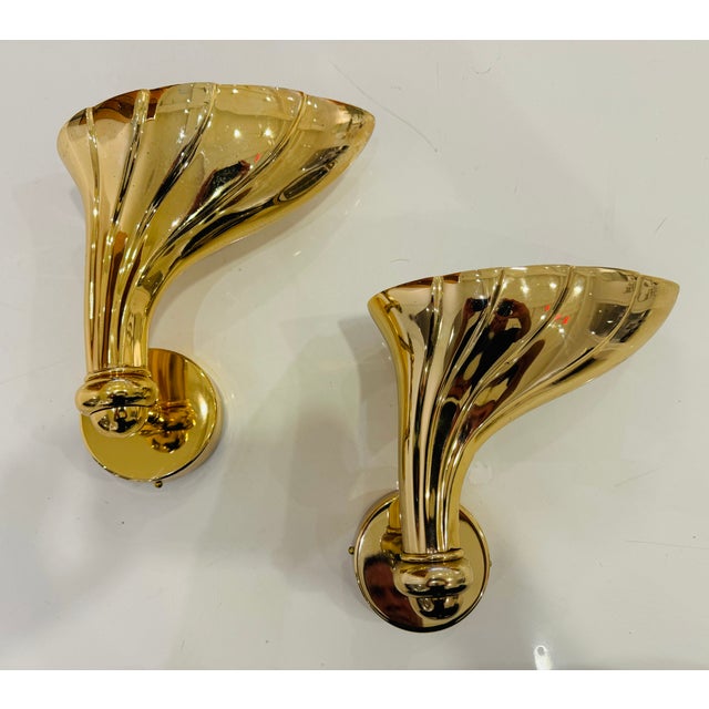 Fratelli Martini Pair of Fratelli Martini Bronze 1980 Italian Wall Lamp For Sale - Image 4 of 10