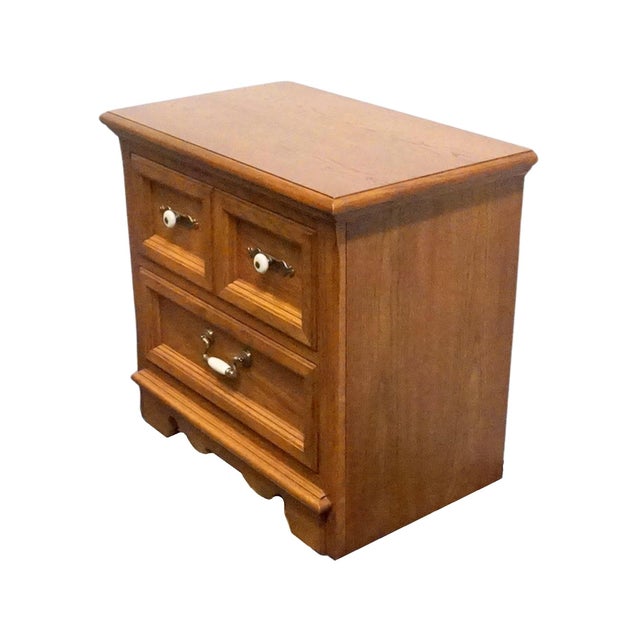 THOMASVILLE FURNITURE Homecoming Collection Solid Oak Rustic Country Style 26" Two Drawer Nightstand 43811-810 24.5" High...