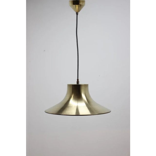 Mid-Century Pendant in Brass by Napako, 1970s For Sale - Image 3 of 8