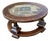 Round Coffee Table in Stone and Wood, 1980s For Sale