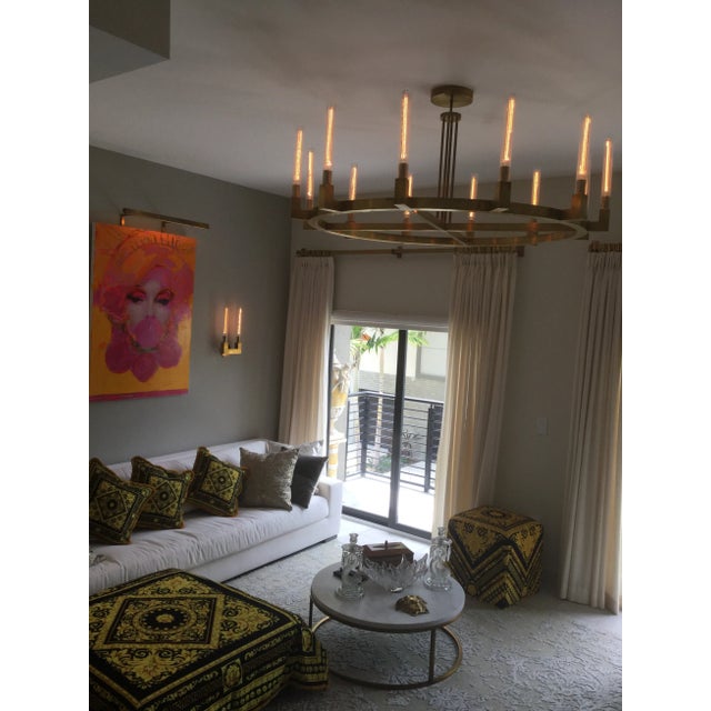 Italian Cistom Made Versace Pillows - Set of 3 For Sale - Image 9 of 13