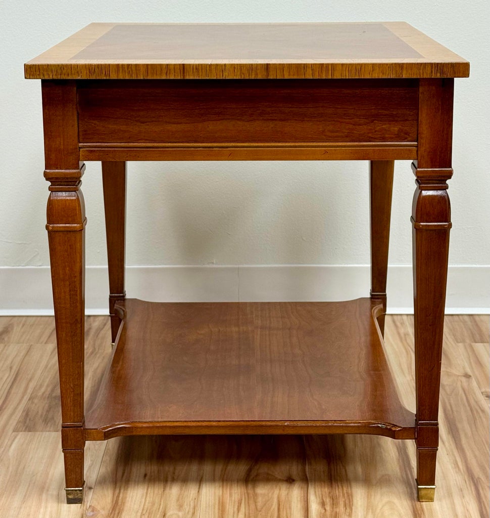 Vintage Drexel Furniture Solid Wood Side Table | Chairish
