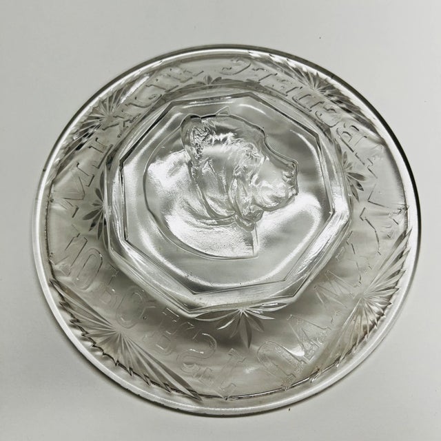 1890 Victorian Bulldog Dog Alphabet Plate For Sale - Image 4 of 9