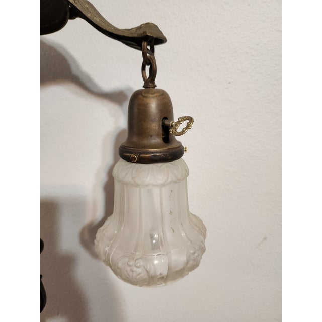 Antique Victorian Art Nouveau Period Floor Lamp For Sale - Image 9 of 11