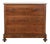 Three-Drawer Walnut Chest of Drawers with White Marble Top, 1800s For Sale