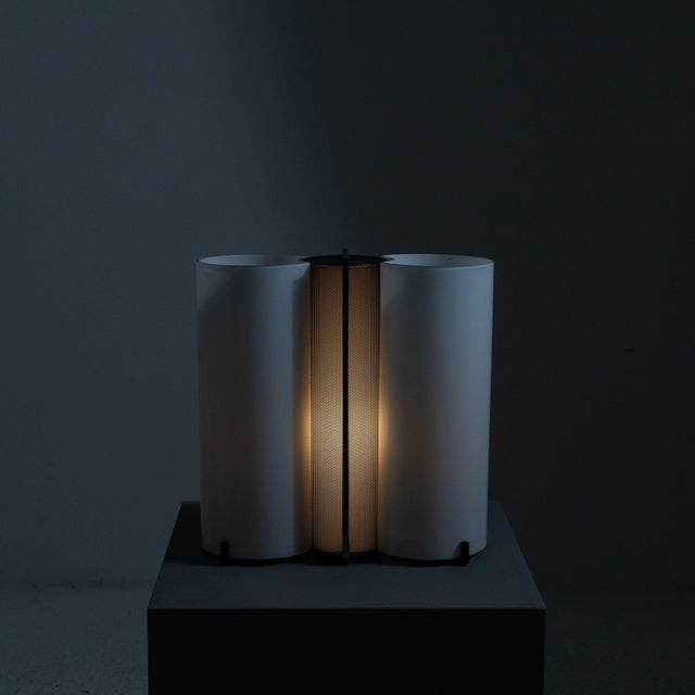 Glass and Metal Table Lamp, 1970s For Sale - Image 12 of 14
