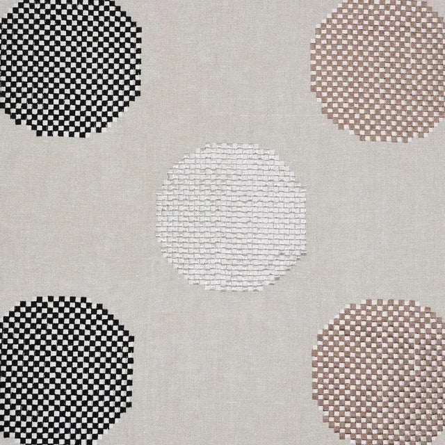 Sample - Schumacher Hansen Embroidery Fabric in Neutral For Sale