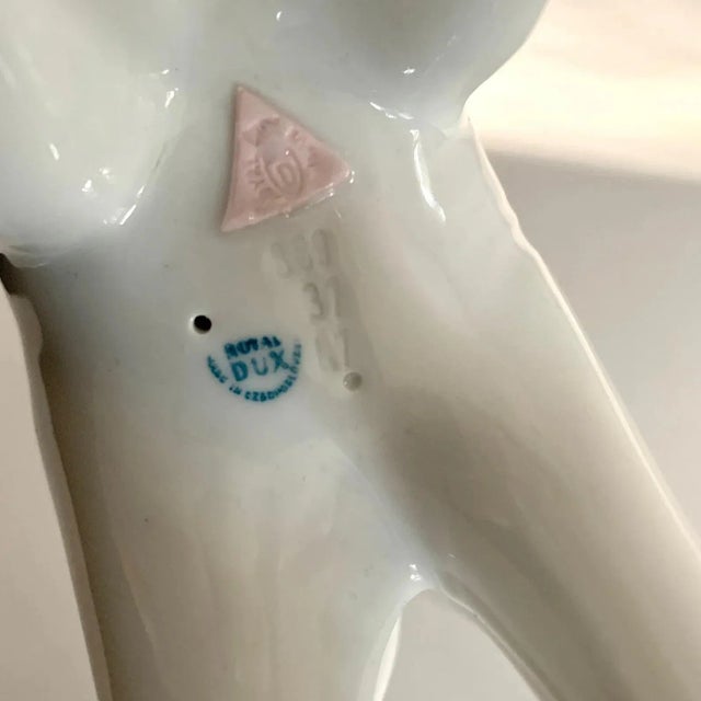 Mid 20th Century Royal Dux Modernist Porcelain Elephant For Sale In San Antonio - Image 6 of 8