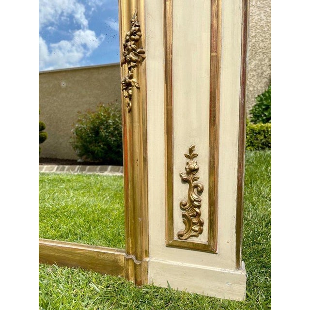 Louis XV Lacquered & Gilded Mirror For Sale - Image 6 of 13