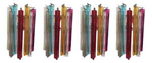 Colorful Wall Lamps in Murano Glass, Set of 4