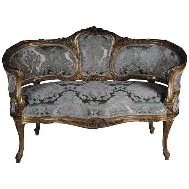 Vintage Rococo Beech Sofa For Sale - Image 13 of 13