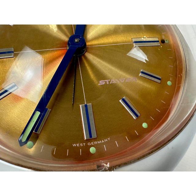 Mid-Century Modern Space Age Egg Alarm Clock from Steiger, 1970s For Sale - Image 3 of 13