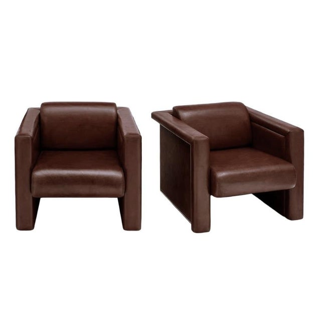 Trix and Robert Haussmann Leather Chairs by Knoll - A Pair For Sale - Image 10 of 11