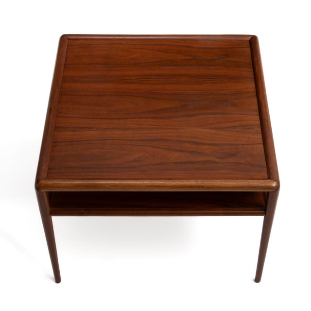 t.h. Robsjohn-Gibbings Widdicomb Square Two Tiered Cocktail Coffee Lamp End Table 1957 For Sale - Image 10 of 14