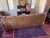 Mid 19th Century Knole Style Antique Leather 4 Seater Drop Arm Sofa and 2 Chairs For Sale - Image 10 of 12