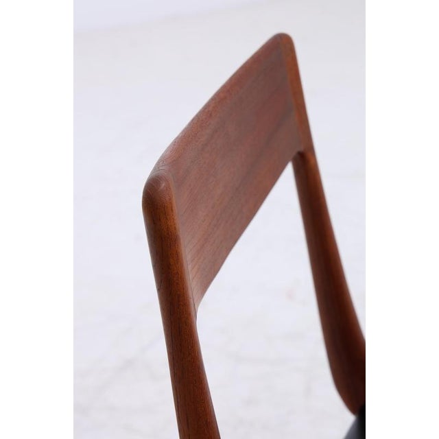 Brown Mid-Century Danish Model 370 Boomerang Chairs in Teak by Alfred Christensen for Slagelse, 1960s, Set of 4 For Sale - Image 8 of 18
