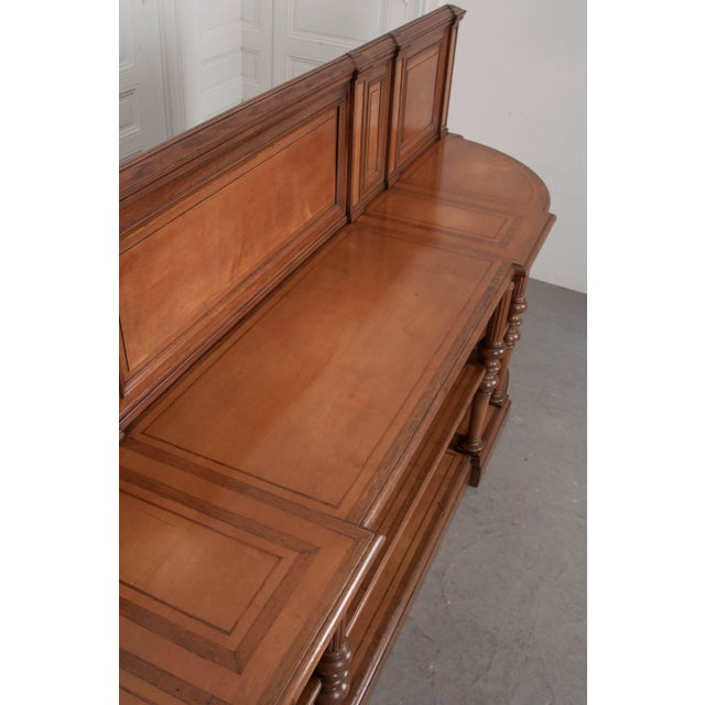 Late 19th Century French Demilune Three Tier Buffet-Server For Sale - Image 4 of 13