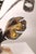 Curtis Jere Curtis Jere Brass and Agate Palm Leaf Brutalist Mid Century Table Sculpture For Sale - Image 4 of 7