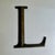 Bronze Antique Bronze Letter "L" Hanging Wall Signage For Sale - Image 8 of 15