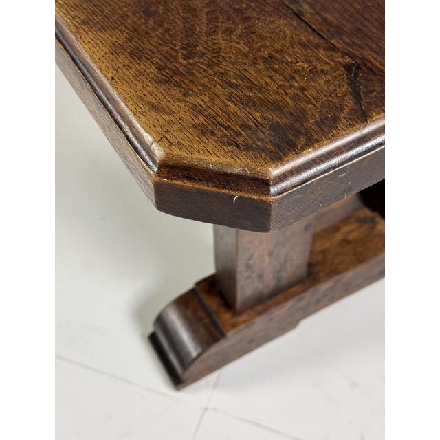 Wood Belgian Monastery Table in Oak For Sale - Image 7 of 18