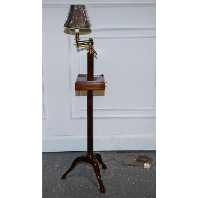 English Reading Lamp with Stand from Harrods London For Sale - Image 14 of 18