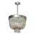 Beaded Quartz and Stainless Steel Lavaliere Chandelier by Thomas Fuchs For Sale