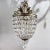 French Silver Leaf Crystal Prism 'Bettina" Pendant by Currey & Company For Sale - Image 10 of 12