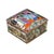 1960s 3.75" Oriental Famille Rose Color Graphic Porcelain Square Box For Sale - Image 5 of 7