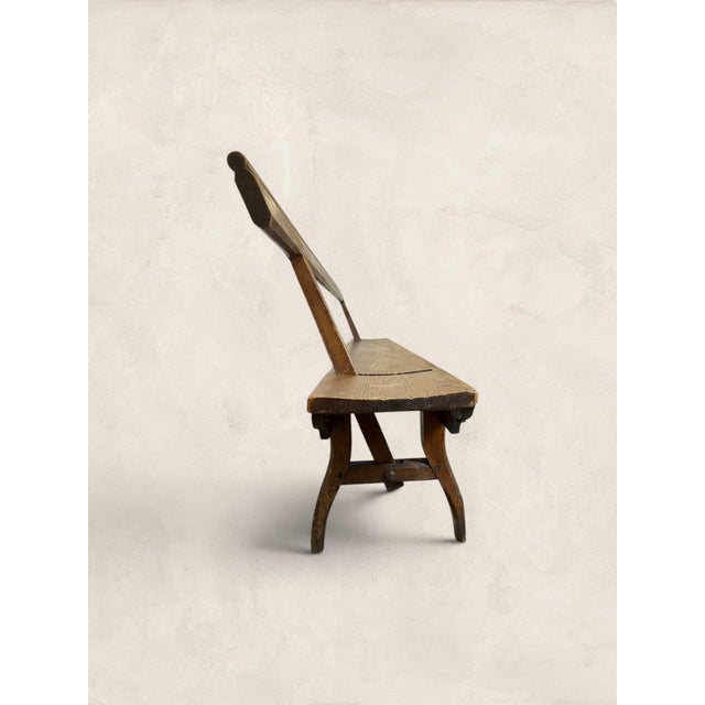 Brown Late 19th Century Antique English Long Pine Tram Bench, 9 Feet Long For Sale - Image 8 of 9