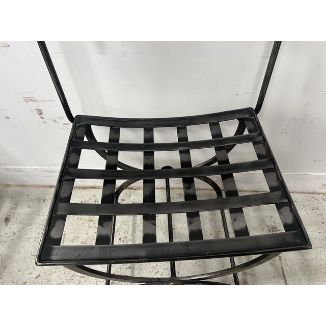Veranda Chairs in Wrought Iron, Set of 4 For Sale - Image 14 of 16