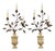 Large Florentine Wall Lights, Italy, 1980s, Set of 2 For Sale